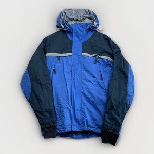 VINTAGE Nike ACG Jacket Mens S Blue Parka Storm Fit Ski Snowboarding Layer 3 90s